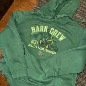 John Deere Green Barn Crew Hoodie